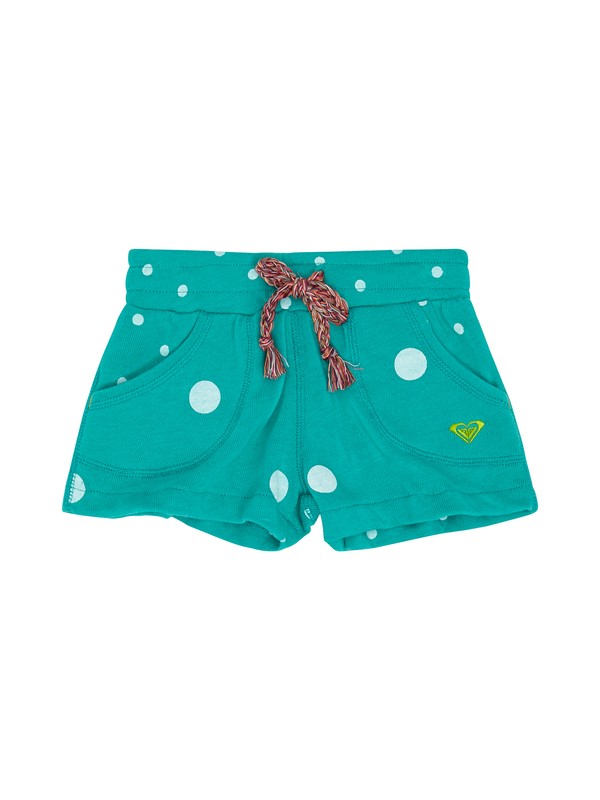 roxy, Girls 2-6 Only Love Shorts, SPECTRA GREEN LARGE DOT (gnq6) 0 Girls 2-6 Only Love Shorts ARLFB00009 Roxy