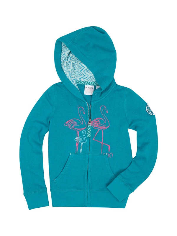 roxy, Girls 2-6 New Light Hoodie, TILE BLUE (bpm0) 0 Girls 2-6 New Light Hoodie ARLFT00044 Roxy