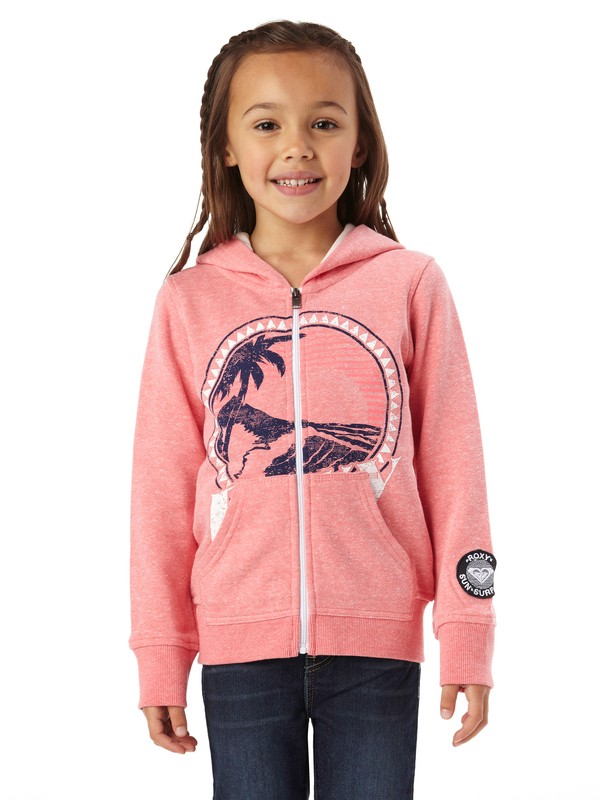 roxy, Girls 2-6 Chillin Scenic Hoodie, SUGAR CORAL (mjj0) 0 Girls 2-6 Chillin Scenic Hoodie ARLFT00054 Roxy