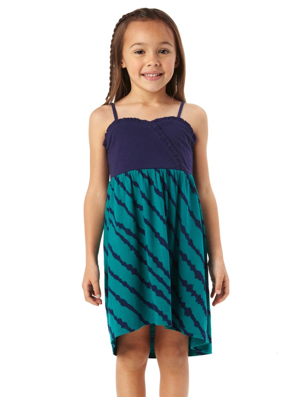 roxy, Girls 2-6 Sea Palm Dress, SEA WATER TIE DYE STRIPE (grl3) 0 Girls 2-6 Sea Palm Dress ARLKD00027 Roxy
