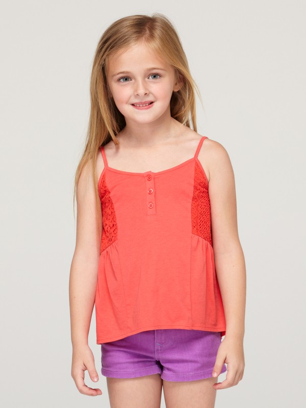 roxy, Girls 2-6 Salt Water Tank, HOT ROSE (mlr0) 0 Girls 2-6 Salt Water Tank ARLKT00009 Roxy