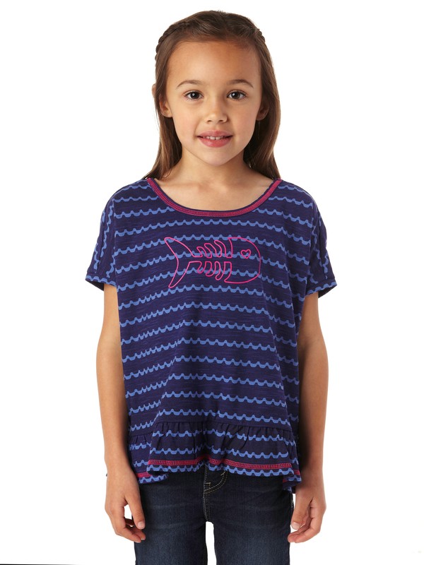 roxy, Girls 2-6 Sea View Top, INDIGO WAVE STRIPE (pss3) 0 Girls 2-6 Sea View Top ARLKT00038 Roxy