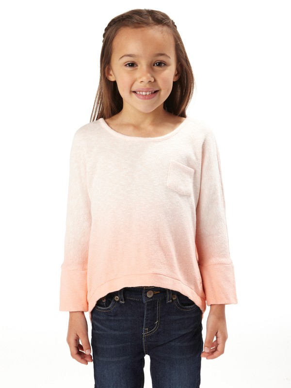 roxy, Girls 2-6 Take Away Top, CANTALOUPE OMBRE KNIT (mge6) 0 Girls 2-6 Take Away Top ARLKT00039 Roxy