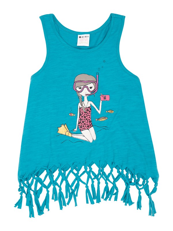 roxy, Girls 2-6 Surf Brink Top, TILE BLUE (bpm0) 0 Girls 2-6 Surf Brink Top ARLKT00043 Roxy