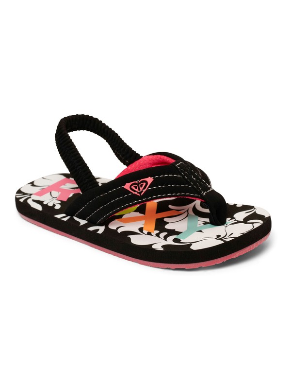 roxy, Girls 2-6 Low Tide Sandals, BLACK 3 (bk3) 0 Girls 2-6 Low Tide Sandals ARLL100009 Roxy