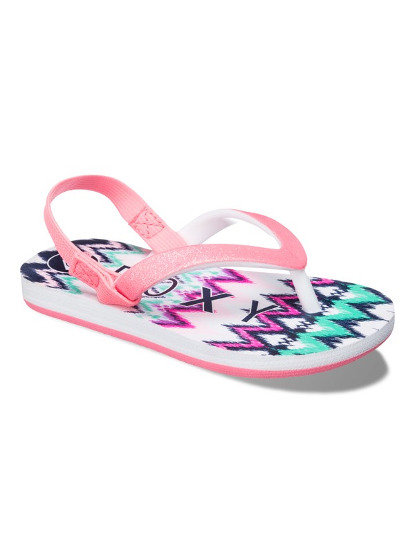 roxy, Girls 2-6 Tahiti Flip Flops, BLACK/PINK (bbp) 0 Girls 2-6 Tahiti Flip Flops ARLL100015 Roxy