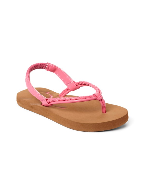 roxy, Girls 2-6 Lanai Sandals, CRAZY PINK (crp) 0 Girls 2-6 Lanai Sandals ARLL100017 Roxy