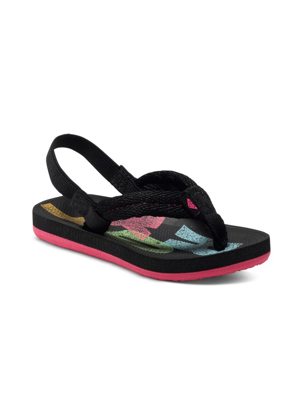 roxy, Girls 2-6 Volcano Flip Flops, BLACK (bl0) 0 Girls 2-6 Volcano Flip Flops ARLL100040 Roxy