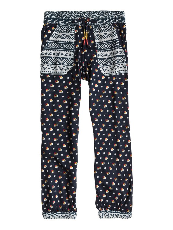 roxy, Girls 2-6 Fast Break Pants, DAMASCUS INDIGO BLACK PRINT (bst6) 0 Girls 2-6 Fast Break Pants ARLNP03000 Roxy