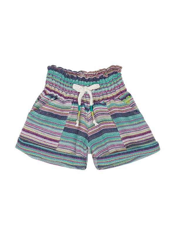 roxy, Girls Sandy Side Short, SPECTRA GREEN NUB STRIPE (gnq3) 0 Girls Sandy Side Short ARLNS00011 Roxy