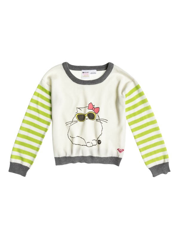 roxy, Girls 2-6 Sun Light Sweatshirt, SEA SPRAY (wbs0) 0 Girls 2-6 Sun Light Sweatshirt ARLSW03001 Roxy