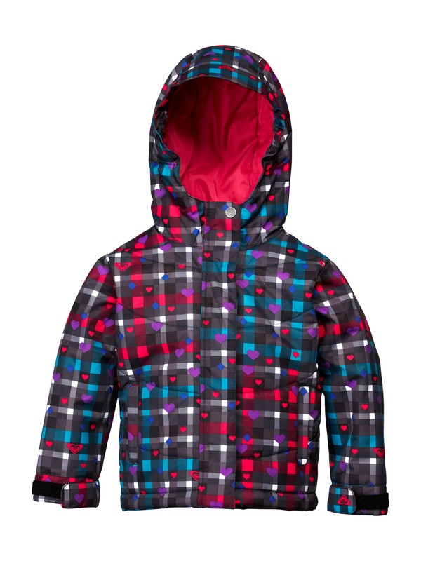 roxy, Girls 2-6 No Dice Toddler Jacket, HEART SWEET CHECKS (ppv7) 0 Girls 2-6 No Dice Toddler Jacket ARLTJ00000 Roxy