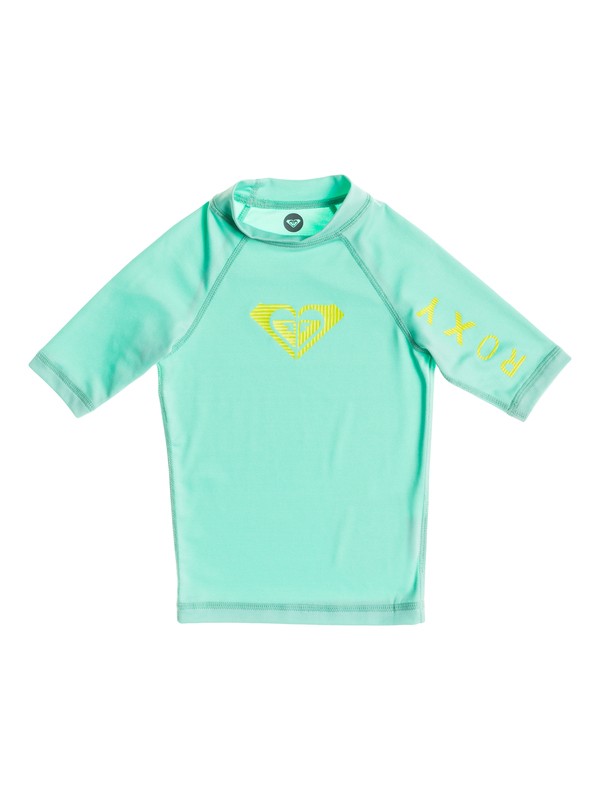 roxy, Girls 2-6 Roxy Love Short Sleeve Rashguard, CABBAGE (cbw) 0 Girls 2-6 Roxy Love Short Sleeve Rashguard ARLWR03015 Roxy