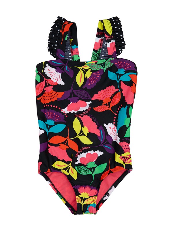 roxy, Girls 2-6 How Sweet It Is Ruffle Onepiece, TBLK HOWSWEET (kvj7) 0 Girls 2-6 How Sweet It Is Ruffle Onepiece ARLX100009 Roxy