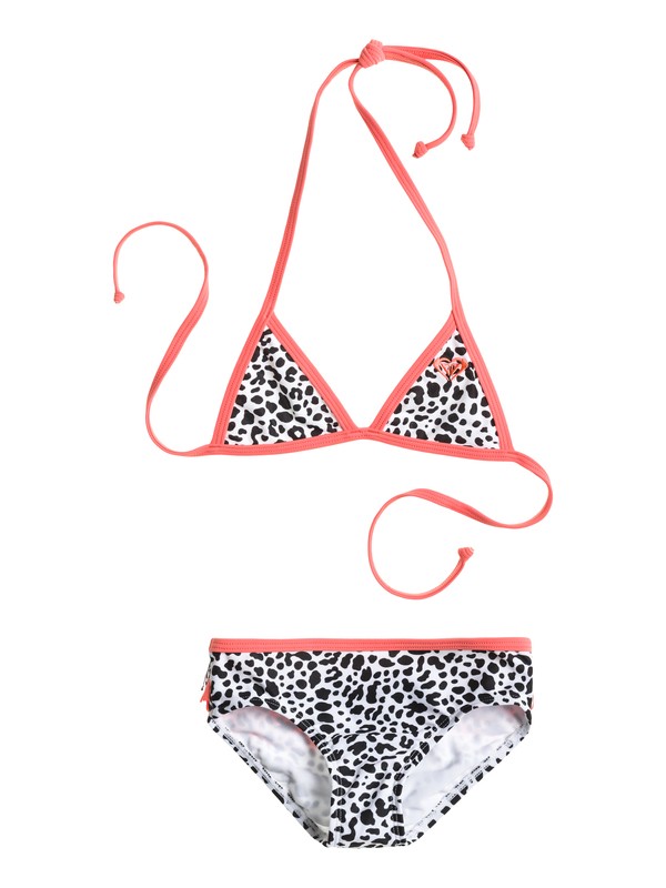 roxy, Girls 2-6 Roxy Wild Tiki Tri Fringe Set, ROXY WILD TRUE BLACK PRINT (kvj6) 0 Girls 2-6 Roxy Wild Tiki Tri Fringe Set ARLX203000 Roxy
