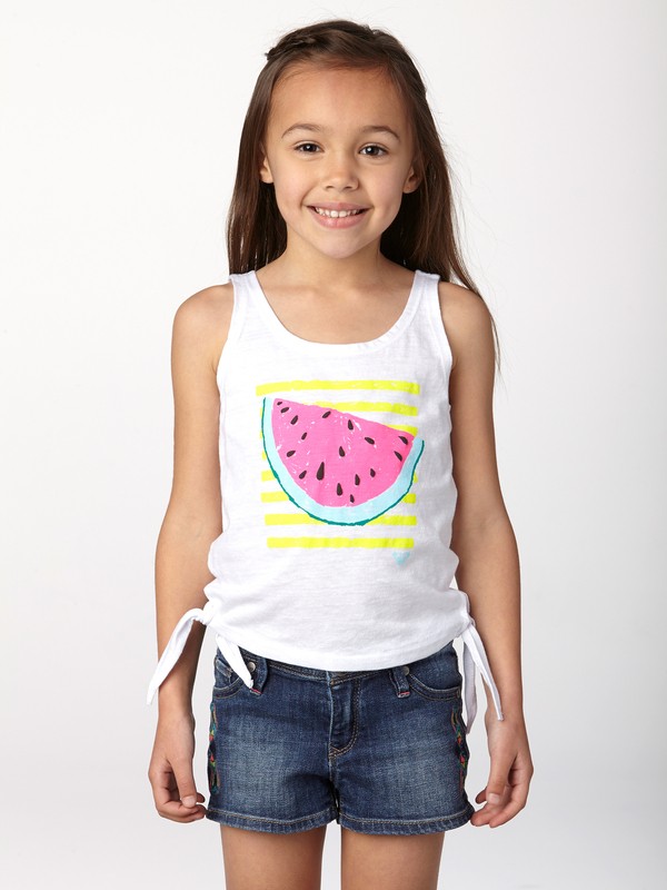 roxy, Girls 2-6 Summer Fruits Tank, SEA SALT (wbb0) 0 Girls 2-6 Summer Fruits Tank ARLZT00115 Roxy