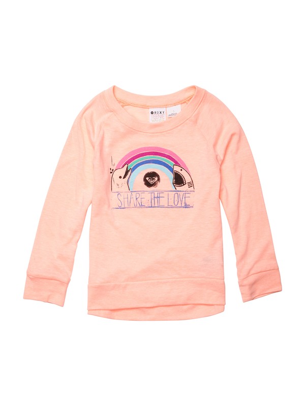 roxy, Girls 2-6 Share The Lovin N Tee, CANTALOUPE (mge0) 0 Girls 2-6 Share The Lovin N Tee ARLZT00125 Roxy