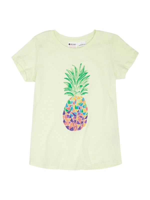 roxy, Girls 2-6 Pineapple Tee, LIME CREAM (gbk0) 0 Girls 2-6 Pineapple Tee ARLZT00152 Roxy