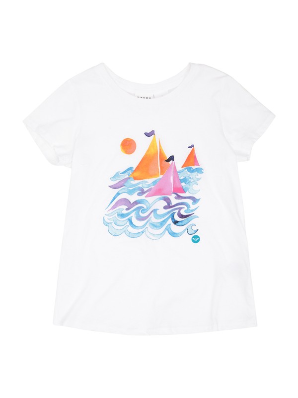 roxy, Girls 2-6 Sail Away Tee, SEA SALT (wbb0) 0 Girls 2-6 Sail Away Tee ARLZT00154 Roxy