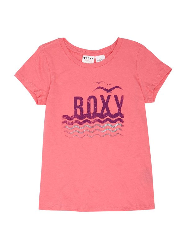 roxy, Girls 2-6 Bi Coastal Tee, FANDANGO PINK (mkn0) 0 Girls 2-6 Bi Coastal Tee ARLZT00165 Roxy