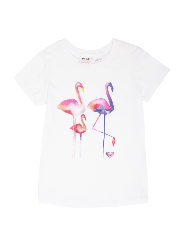roxy, Girls 2-6 Flamingos Tee, SEA SALT (wbb0) 0 Girls 2-6 Flamingos Tee ARLZT00166 Roxy