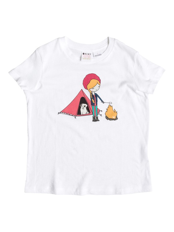 roxy, Girls 2-6 Camp Out Tee, SEA SALT (wbb0) 0 Girls 2-6 Camp Out Tee ARLZT03005 Roxy