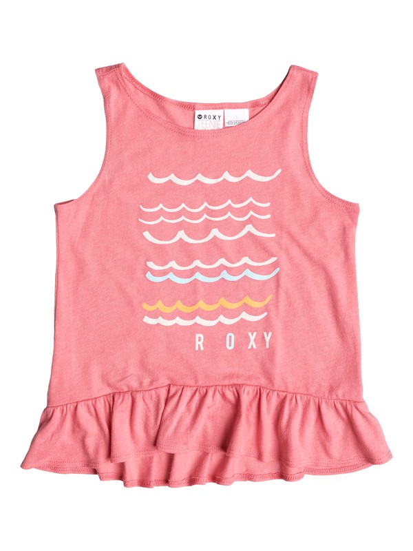 roxy, Girls 2-6 Wave Squared Tee, RAPTURE PINK (mkv0) 0 Girls 2-6 Wave Squared Tee ARLZT03019 Roxy