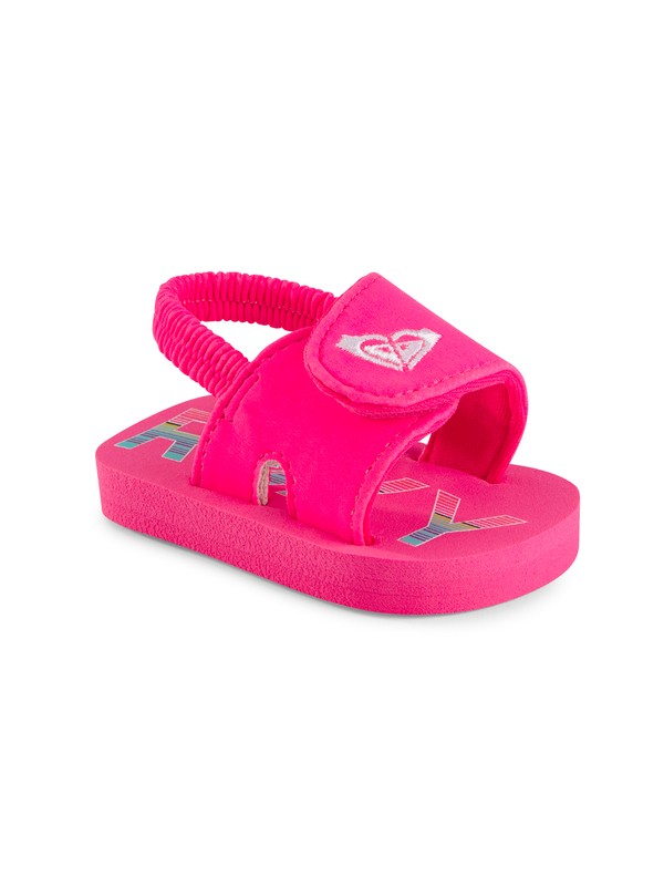 roxy, Baby Tip Toe III Sandal, CRAZY PINK (crp) 0 Baby Tip Toe III Sandal ARNL100004 Roxy