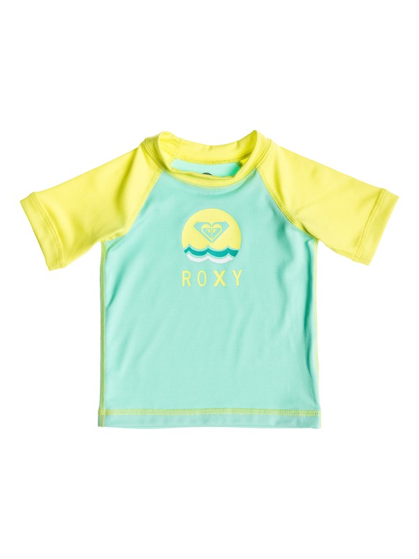roxy, Baby Sail Away Short Sleeve Rashguard, LIMEADE/SEA FOAM (xggg) 0 Baby Sail Away Short Sleeve Rashguard ARNWR03002 Roxy