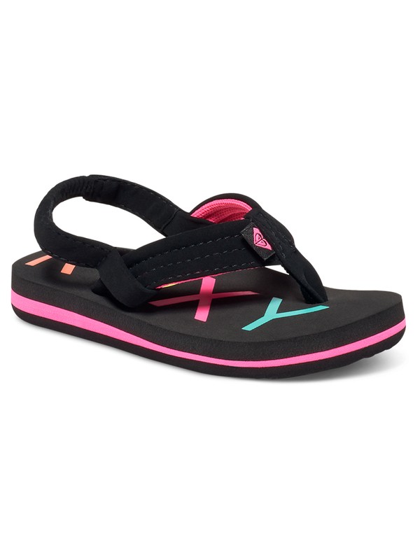 roxy, Girl's 2-6 Vista Sandals, BLACK (blk) 0 Girl's 2-6 Vista Sandals Black AROL100006 Roxy