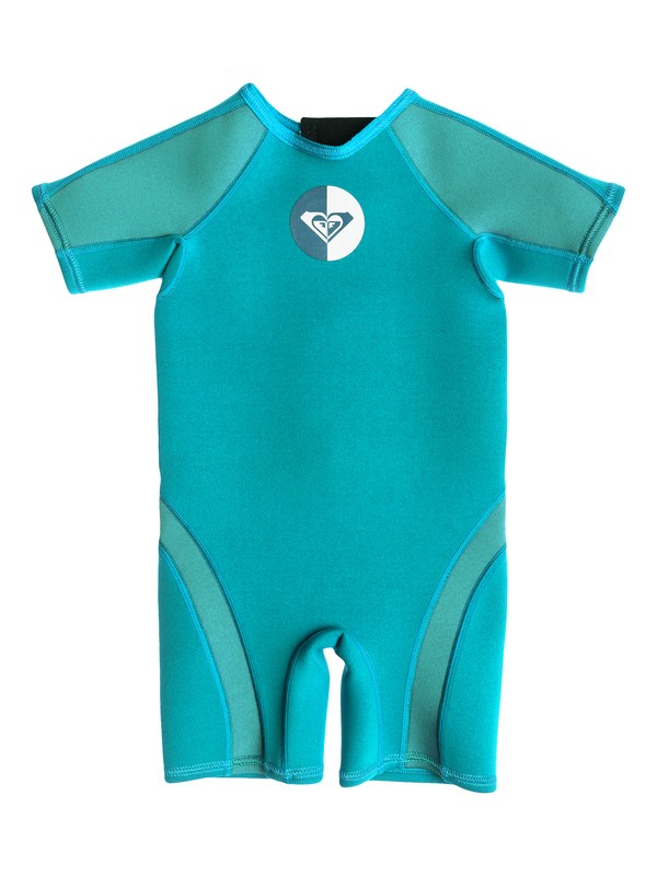 roxy, Girls 2-6 Syncro 1.5mm Back Zip Springsuit, TURQUOISE/BLUE (xbbb) 0 Girls 2-6 Syncro 1.5mm Back Zip Springsuit AROW503000 Roxy