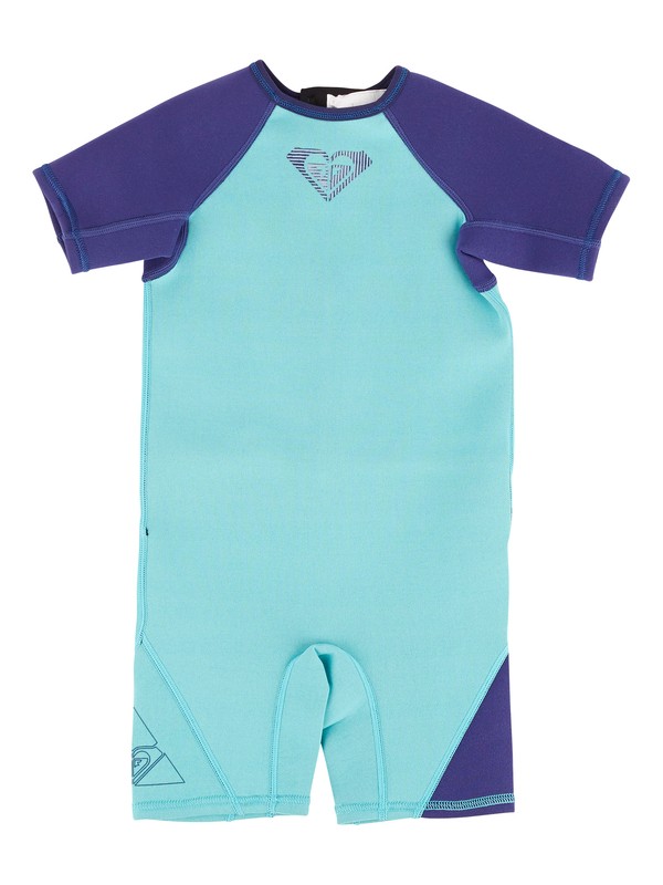 roxy, Syncro Flatlock 1.5mm - Springsuit manches courtes Back Zip, TURQUOISE/BLUE (xbbb) 0 Syncro Flatlock 1.5mm - Springsuit manches courtes Back Zip AROW503001 Roxy