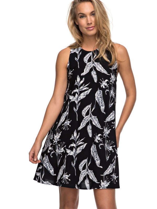 roxy, Vestido Feminino Curto Estampado Roxy, TRUE BLACK MAUI LIGHTS (kvj8) 0 Vestido Feminino Curto Estampado Roxy Preto BR73811515 Roxy
