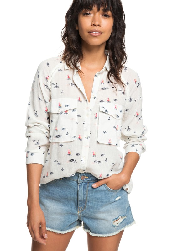 roxy, RX CAMISA M/L JUVIA IMP, MARSHMALLOW BAY CRUISE (wbt9) 0 RX CAMISA M/L JUVIA IMP BR73861046 Roxy