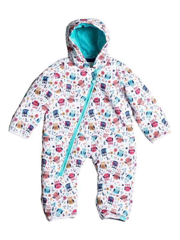 roxy, Baby Rose Snow Jumpsuit, LITTLE OWL_BRIGHT WHITE (wbb5) 0 Baby Rose Snow Jumpsuit ERETS03001 Roxy