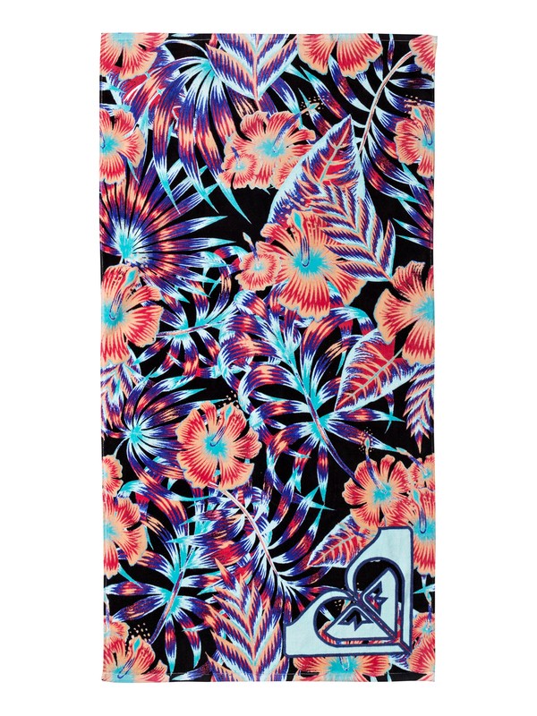 roxy, Pretty Simple - Toalla de Playa, ANTHRACITE TROPICAL DREAM (kvj9) 0 Pretty Simple - Toalla de Playa Negro ERGAA03039 Roxy