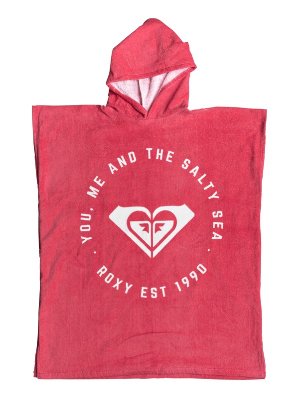 roxy, Pass This On - Surf Poncho, ROUGE RED (mlj0) 0 Pass This On - Surf Poncho Pink ERGAA03040 Roxy