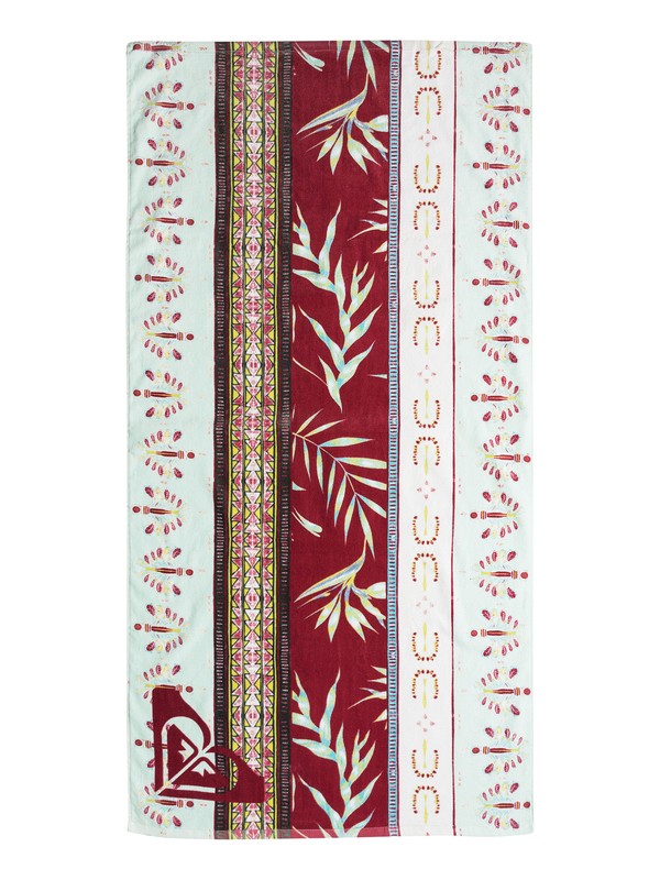 roxy, Girl's 7-14 Pretty Simple Beach Towel, MARSHMALLOW PERFECT WAVE STRIP (wbt7) 0 Girl's 7-14 Pretty Simple Beach Towel ERGAA03044 Roxy