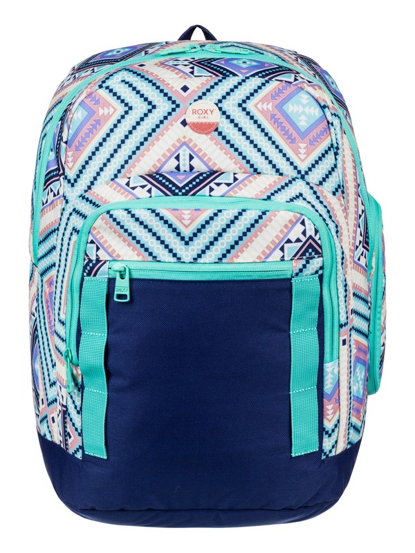 roxy, Girls East Coast Backpack, POOL BLUE FREE SPIRIT (bhf6) 0 Girls East Coast Backpack ERGBP03021 Roxy
