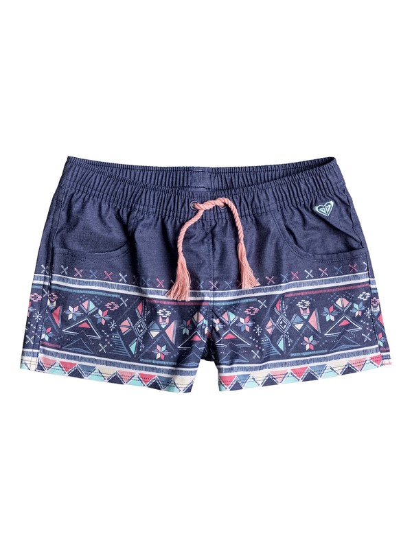 roxy, Girls 7-14 Little Pretty Boardshorts, BLUE DEPTHS (bta0) 0 Girls 7-14 Little Pretty Boardshorts ERGBS03028 Roxy
