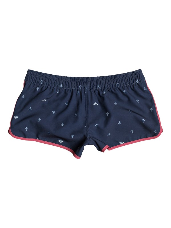 roxy, At The Sea - Board Shorts for Girls 8-16, DRESS BLUES WATERCOLOR ANCHOR (btk7) 0 At The Sea - Board Shorts for Girls 8-16 Blue ERGBS03046 Roxy