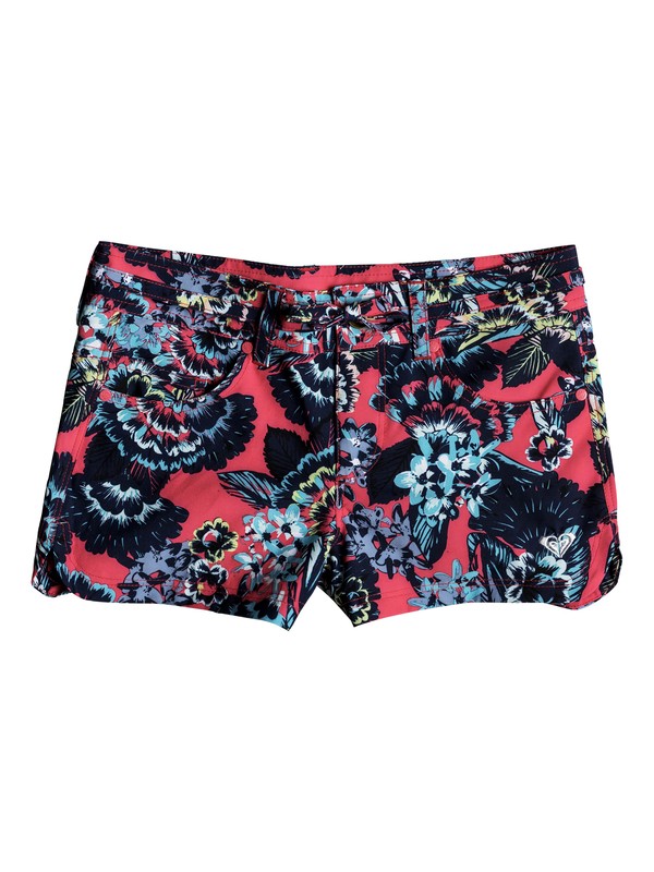 roxy, Let The Surf - Boardshort, ROUGE RED MAHNA MAHNA (mlj5) 0 Let The Surf - Boardshort Rose ERGBS03049 Roxy