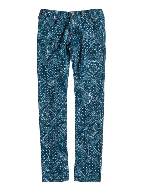 roxy, Girls 7-14 Emmy Printed Jeans, SMALL NEW BERKELEY DARK DENIM (brq6) 0 Girls 7-14 Emmy Printed Jeans ERGDP03003 Roxy