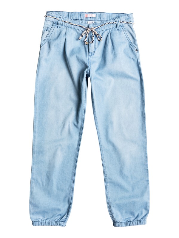 roxy, Dimming Light - Denim Joggers, LIGHT BLUE (bffw) 0 Dimming Light - Denim Joggers ERGDP03032 Roxy