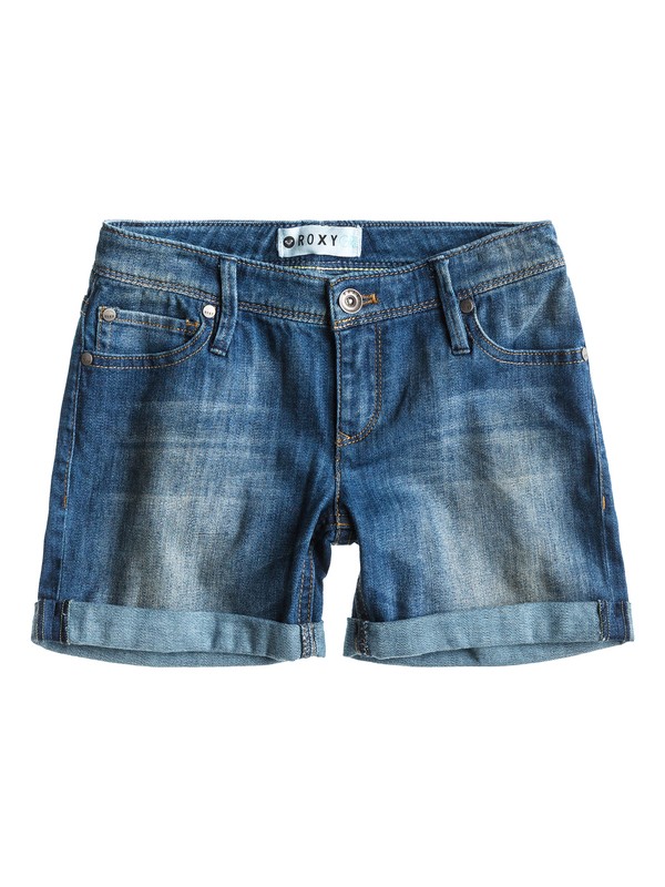 roxy, Girls 7-14 Teano Wash Shorts, MEDIUM DARK BLUE (bsbw) 0 Girls 7-14 Teano Wash Shorts ERGDS00000 Roxy