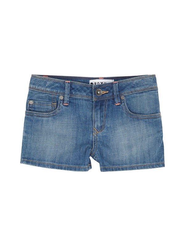 roxy, Girls 7-14 RG Lisy Wash Shorts, MEDIUM LIGHT BLUE (bpyw) 0 Girls 7-14 RG Lisy Wash Shorts ERGDS00011 Roxy