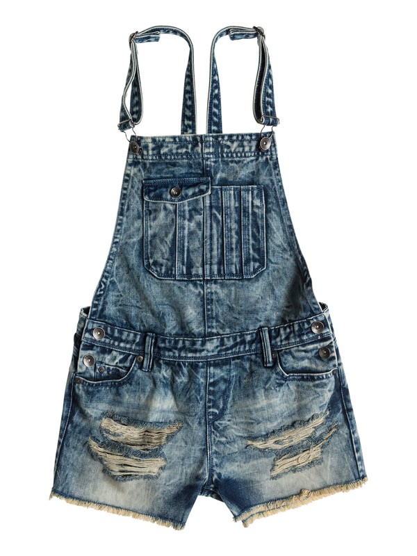roxy, Girls 7-14 Art School Shortalls, CHAMBRAY (bjd0) 0 Girls 7-14 Art School Shortalls ERGDS03013 Roxy