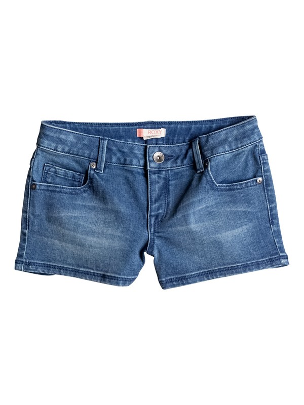 roxy, Girls 7-14 Shine Shine Like Sun Denim Shorts, MEDIUM BLUE (bmtw) 0 Girls 7-14 Shine Shine Like Sun Denim Shorts ERGDS03025 Roxy