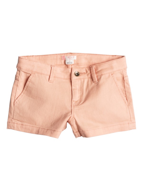 roxy, Girls 7-14 Ur True Dreams Twill Shorts, PEACH NECTAR (mep0) 0 Girls 7-14 Ur True Dreams Twill Shorts ERGDS03028 Roxy