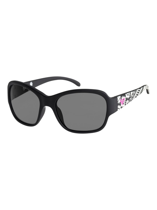 roxy, Daisy - Sunglasses for Girls 8-16, MATTE BLACK-PRINT/ GREY (xkks) 0 Daisy - Sunglasses for Girls 8-16 Black ERGEY03005 Roxy